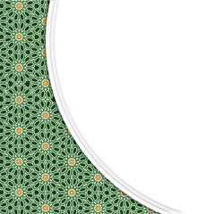 Islamic Geometric Pattern with White Space