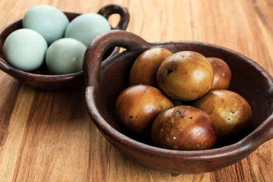 Telur Asin Bakar Brebes, Duck Eggs Marinated and Preserved with Salt