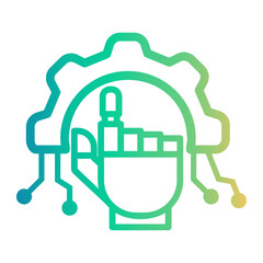 Fototapeta premium system Line Gradient Icon