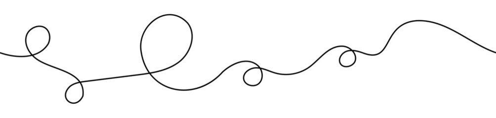 Obraz premium Simple curvy line design element