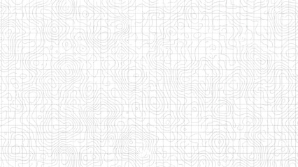 Topographic map line pattern background with grid overlay for geography mapping and landscape navigation design concepts.