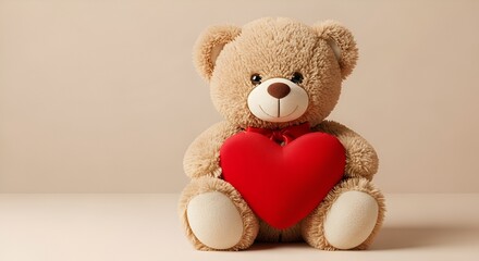 Obraz premium teddy bear with heart