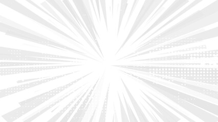 Sunburst background of white beige rays vector illustration. Vintage radial pattern with sunbeams or starburst strip