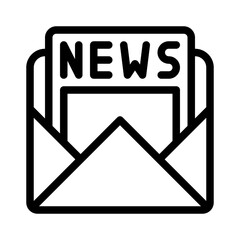 newsletter line icon