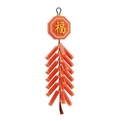Naklejka premium Chinese Firecracker