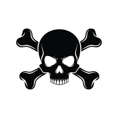 Skull And Crossbones Danger Warning Symbol Icon