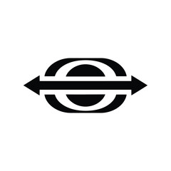 Data Exchange Arrows Symbol Icon In Minimal Style