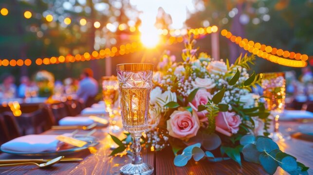 Romantic rustic barn wedding tablescape