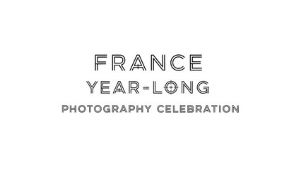 Fototapeta premium France year-long photography celebration in artistic typography