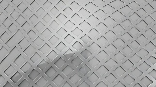 Modern metallic lattice pattern with diamond shapes