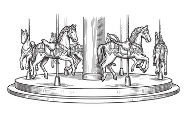 cowgirl, woman, horse, riding, lasso, rope, western, cowboy, rodeo, ranch, wild, west, vintage, sketch, engraving, drawing, illustration, art, retro, ink, black, white, isolated, graphic, action, moti © trianatio