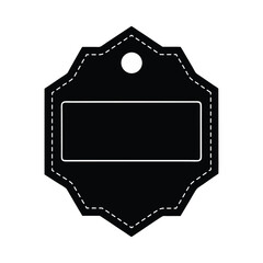 Label With Folded Tab Vector Illustration