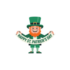 Leprechaun St Patrick&rsquo;s Day Badge