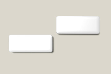 Metal Name Tag Blank Mockup