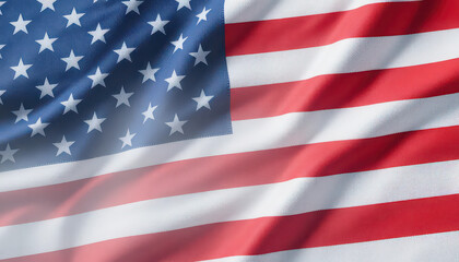 Fototapeta premium American flag waving with stars and stripes symbolizing patriotism and national pride in the united states