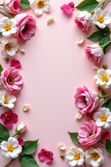 Vertical pastel floral easter eggs decor craft spring palette nature's pattern environment