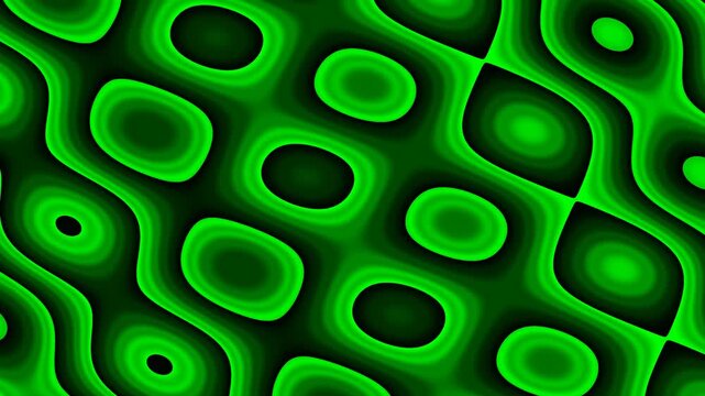 Surreal Green Cellular Pattern Animation Video.