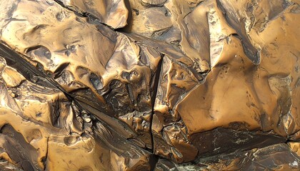 Close-up of a textured rock surface with intricate patterns and earthy tones.