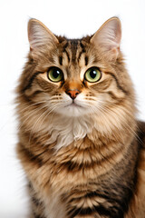 Obraz premium Long-haired tabby cat