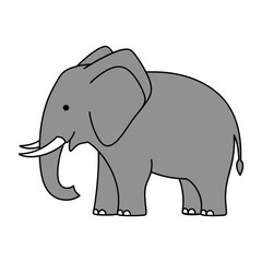 Obraz premium Elephant Vector Illustration