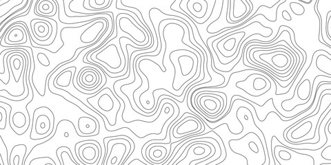 Topographic map background geographic line map with elevation assignments. Modern design with White background with topographic wavy pattern design.paper texture Imitation of a geographical map shades © Sajjad