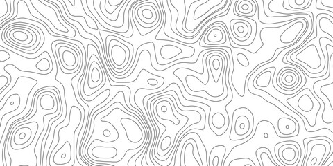 Fototapeta premium Topographic map background geographic line map with elevation assignments. Modern design with White background with topographic wavy pattern design.paper texture Imitation of a geographical map shades