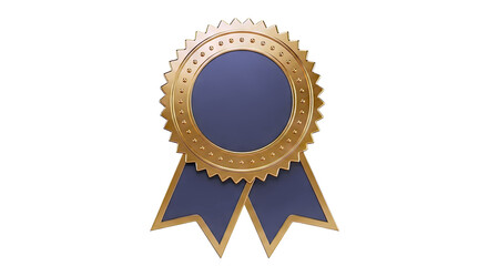 Gold and Black Ribbon Award Medal