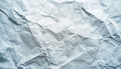 Obraz premium Crumpled White Paper, Close Up Background, texture, surface, for graphic design