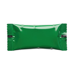 Green rectangular object isolated on transparent background