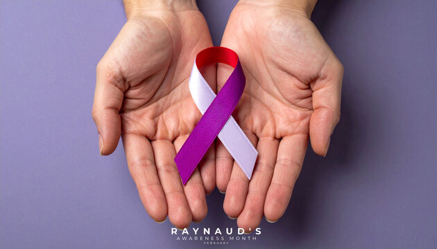 Medical concept of Raynaud's phenomenon and connective tissue disorders. Raynaud's concept Background.