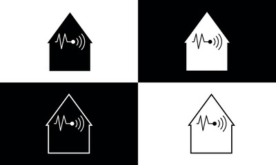 Home signal wifi icon set
