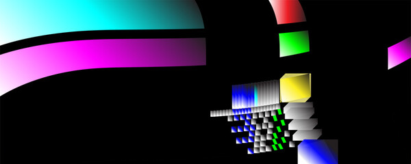 High speed light  movement . Hi-tech. Abstract technology background concept. over dark  background