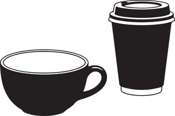 Obraz premium coffee cup vector illustration