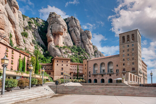 The monastery of Santa Maria de Montserrat is a Benedictine abbey located on the Montserrat mountain, belonging to the Bages region, province of Barcelona, ​​Spain.