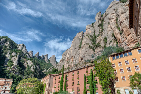 The monastery of Santa Maria de Montserrat is a Benedictine abbey located on the Montserrat mountain, belonging to the Bages region, province of Barcelona, ​​Spain.