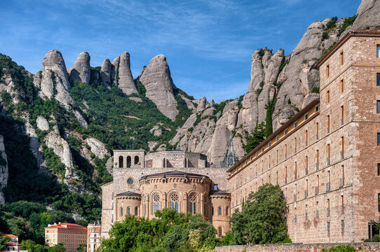 The monastery of Santa Maria de Montserrat is a Benedictine abbey located on the Montserrat mountain, belonging to the Bages region, province of Barcelona, ​​Spain.