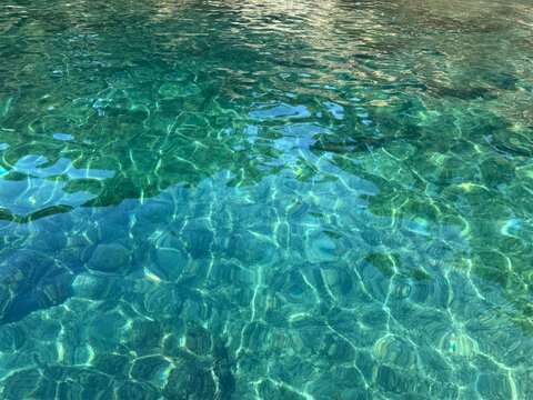 Turquoise clear water of Mediterranean sea.