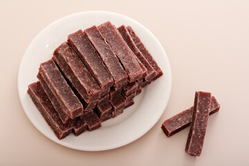 Delicious food made from hawthorn, hawthorn strips