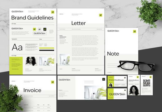 Green And Black Brand Guidelines Skincare