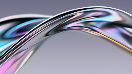 Colorful Abstract Design With Smooth Flowing Curves