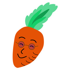 にんじんのキャラクターデザインパーツ