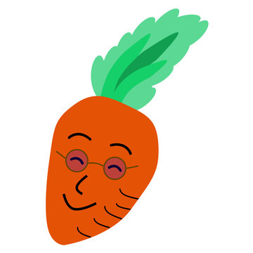にんじんのキャラクターデザインパーツ