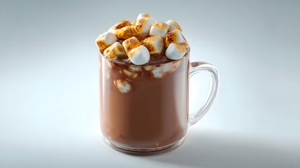 Toasted marshmallow hot chocolate drink