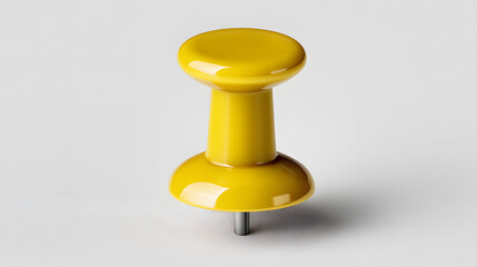 Yellow Thumbtack Office Supply Item