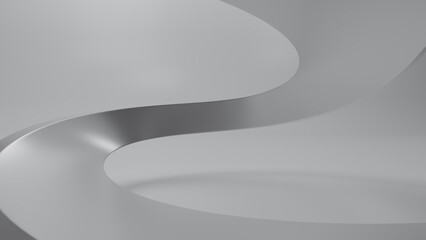 Fototapeta premium Abstract Futuristic empty floor and room Sci-Fi Corridor With light for showcase,room,interior,display products.Modern Future cement floor and wall background technology interior concept.3d render