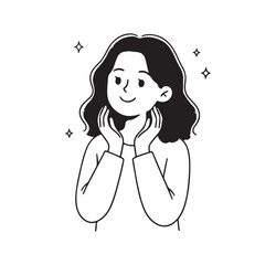 cute female character vector, cartoon girl illustration, friendly woman avatar, modern people character, flat design portrait, lifestyle illustration pack, woman icon set

