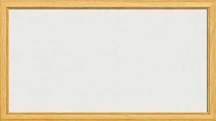 Simple mockup of modern wooden frame with blank canvas, suitable for displaying artwork or photographs, featuring a light wood finish and clean lines for a contemporary aesthetic