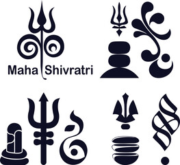 Maha Shivratri Symbols Sets
