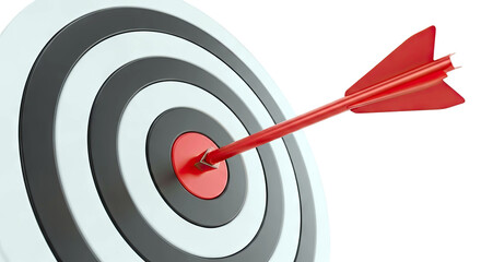 Red Arrow Hits Center of Target