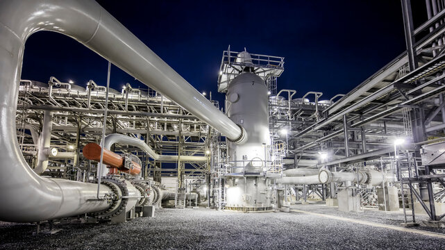 Compressor located in LNG facility